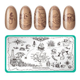 High Seas: Lost Treasure (MXM057) - Nail Stamping Plate