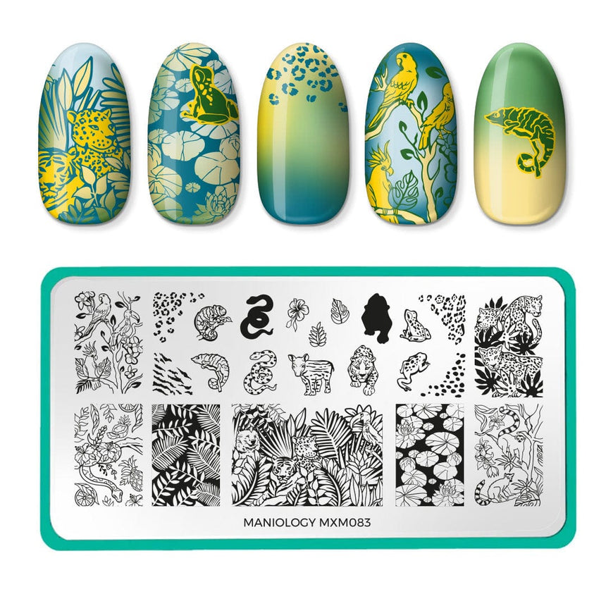 Into the Wild: Jungle Beat (MXM083) - Nail Stamping Plate