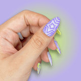 VHS Violet (B552) - Cream Purple Stamping Polish