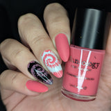 Glow Wave (B585) - Coral Creme Stamping Polish