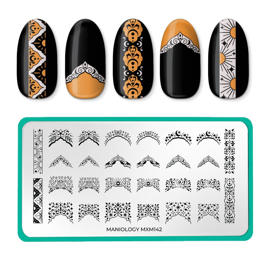 Magic Portals: Ethereal French (MXM142) - Nail Stamping Plate