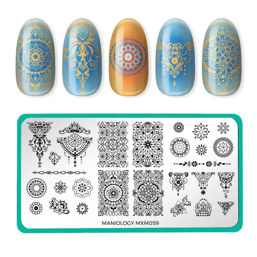 Mandala: Centered Calm (MXM059) - Nail Stamping Plate