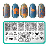 Mandala: Zen Creatures (MXM060) - Nail Stamping Plate