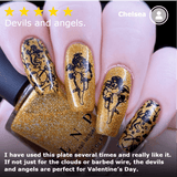 Devils & Angels: Cherubs of Chaos (MXM048) - Nail Stamping Plate