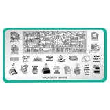 Purrfect Prose: Paws & Pages (MXM119) - Nail Stamping Plate