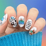 Purrfect Prose: Paws & Pages (MXM119) - Nail Stamping Plate