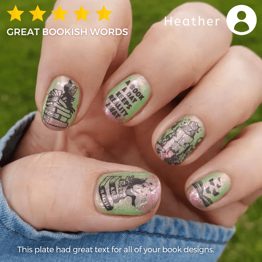 Purrfect Prose: Paws & Pages (MXM119) - Nail Stamping Plate