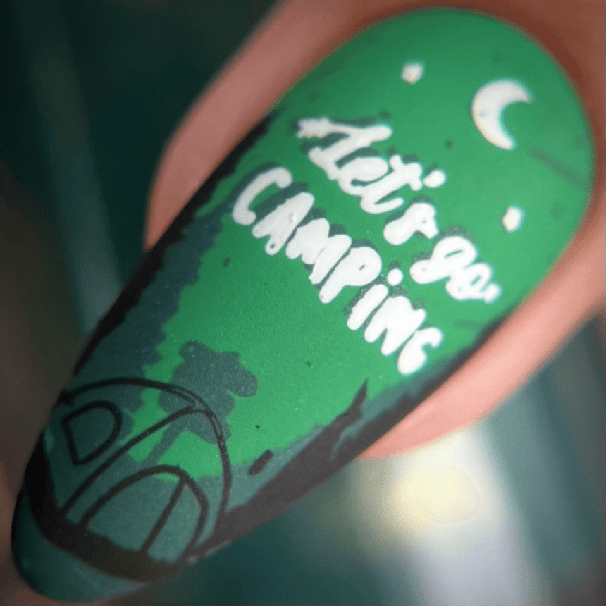 Great Outdoors: Fireside Stories (MXM108) - Nail Stamping Plate