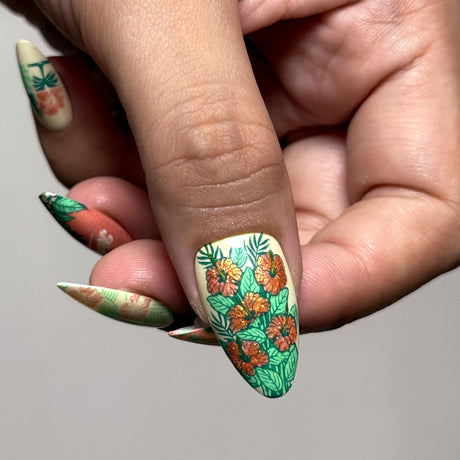 Hawaiian Vintage: Island Memories (MXM155) - Nail Stamping Plate