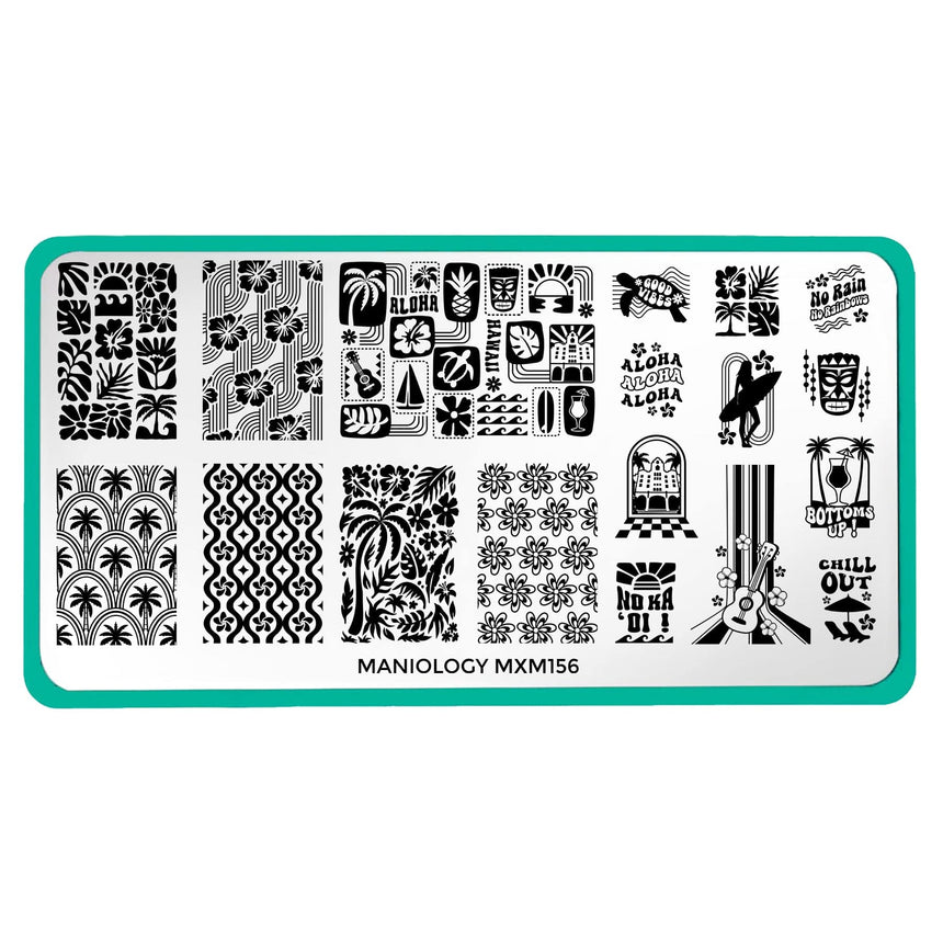 Hawaiian Vintage: Aloha Prints (MXM156) - Nail Stamping Plate