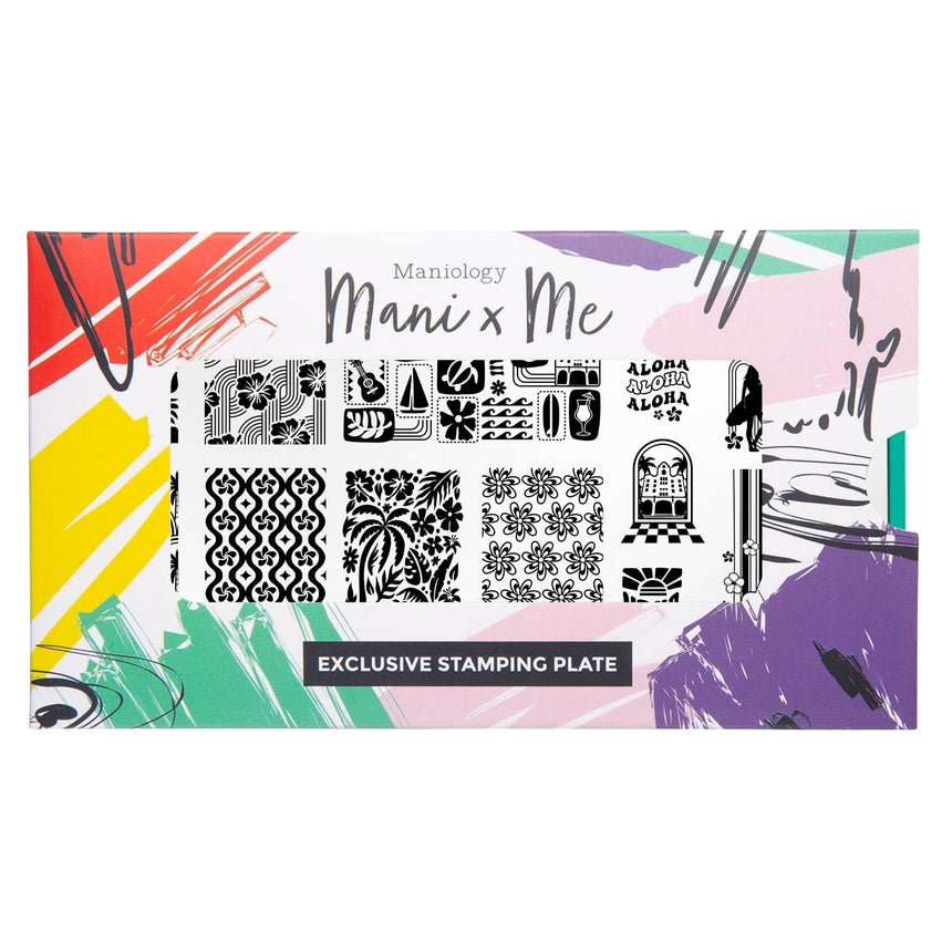 Hawaiian Vintage: Aloha Prints (MXM156) - Nail Stamping Plate