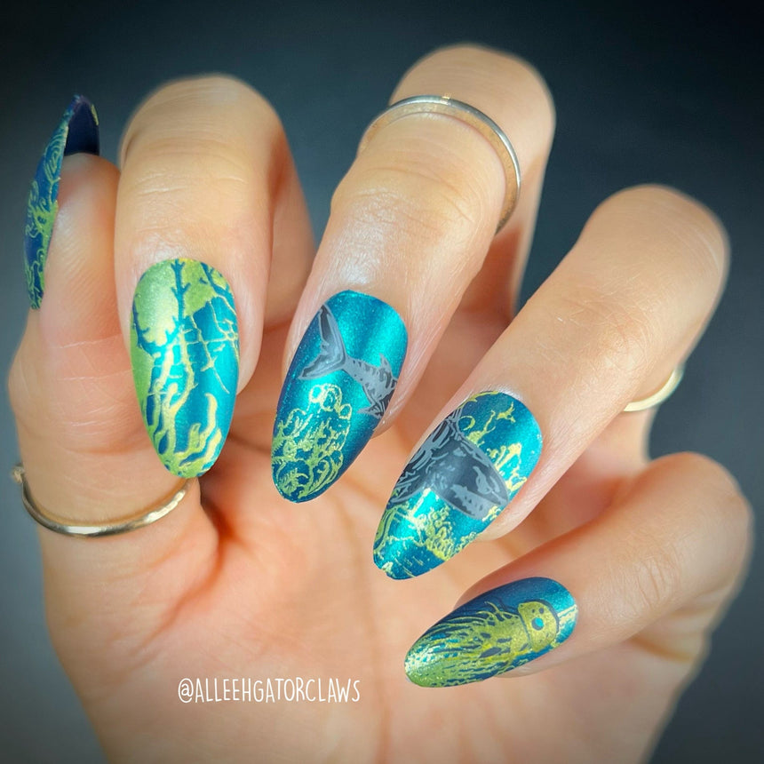 Abyss: Grave Below (MXM106) - Nail Stamping Plate