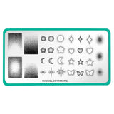 Retro Glow: Airwave Aura (MXM153) - Nail Stamping Plate