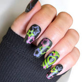 Retro Glow: Airwave Aura (MXM153) - Nail Stamping Plate