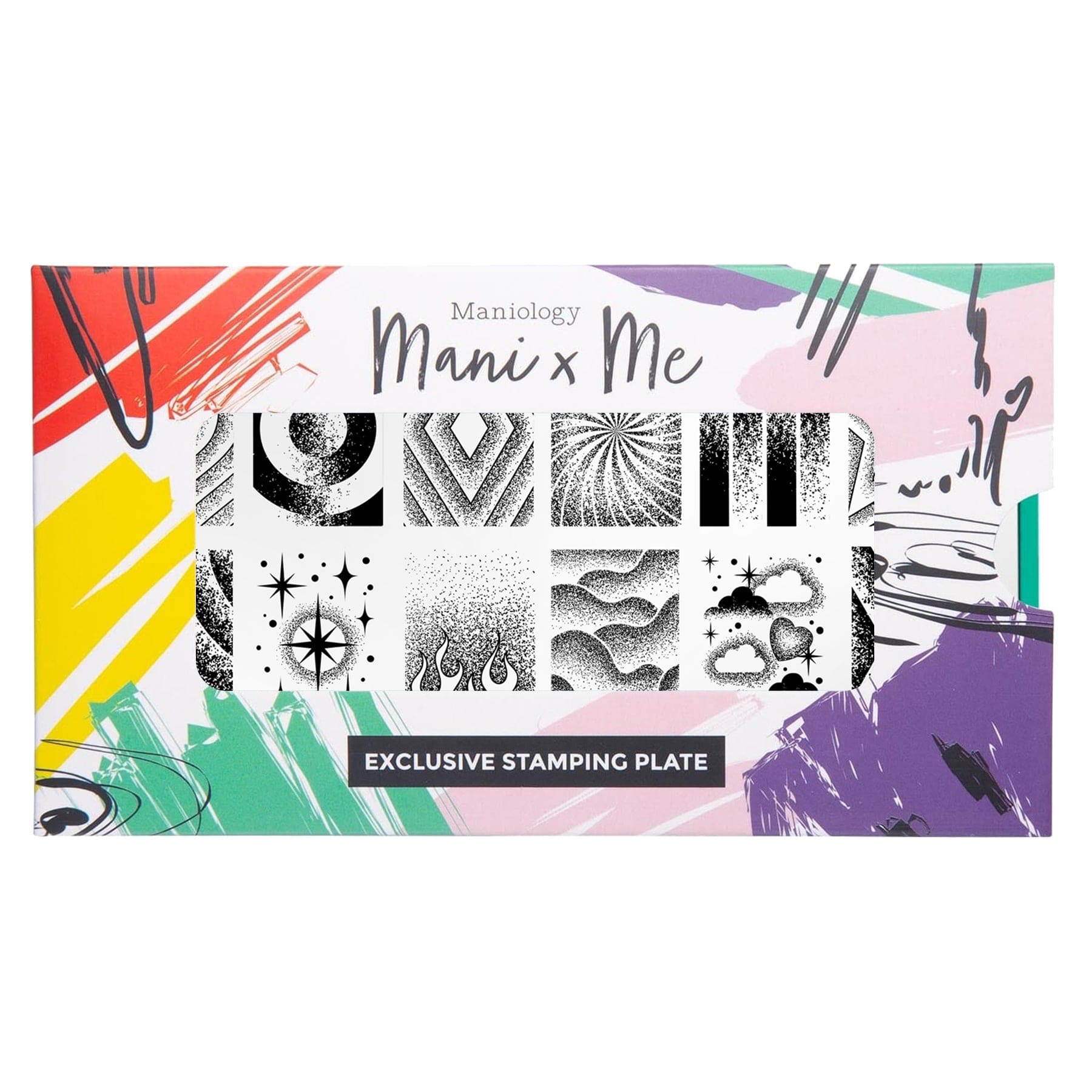 Retro Glow: Neon Haze (MXM154) - Nail Stamping Plate – Maniology