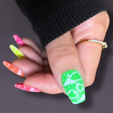 Retro Glow: Neon Haze (MXM154) - Nail Stamping Plate