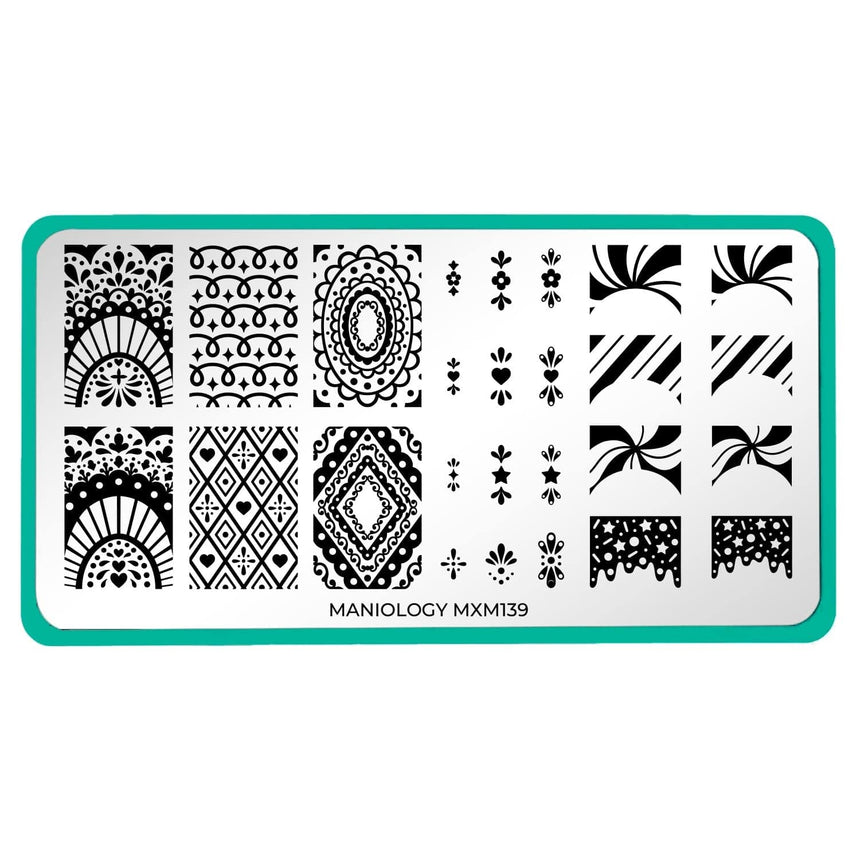 Gingerbread House: Deck the Dough (MXM139) - Nail Stamping Plate