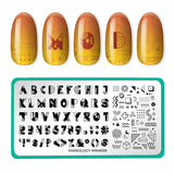 Memphis Mod: Type Hype (MXM009) - Nail Stamping Plate