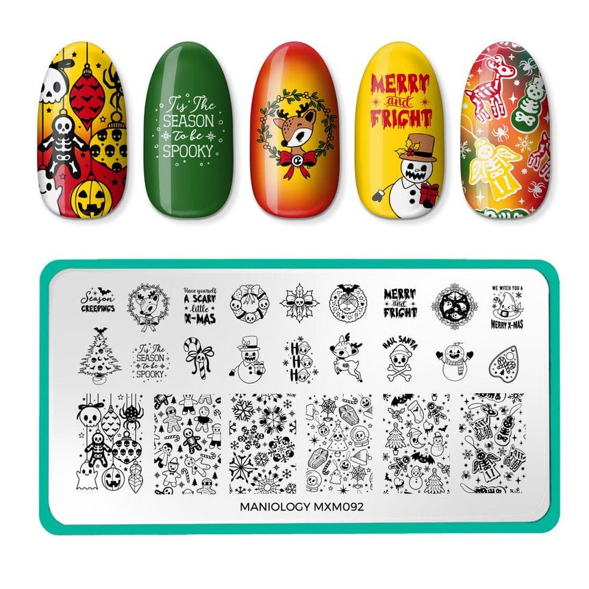 Merry & Fright: Boo to the World (MXM092) - Nail Stamping Plate