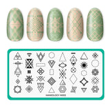 Minimalist Galaxy: Stellar Shapes (M002) - Nail Stamping Plate