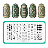 Mosaic: Layered Tile (MXM014) - Nail Stamping Plate
