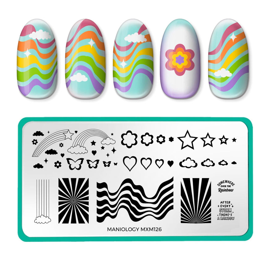 Over the Clouds: Rainbow Treats (MXM126) - Nail Stamping Plate