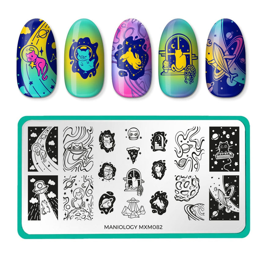 Planetary Xplorer: Meow-terverse (MXM082) - Nail Stamping Plate