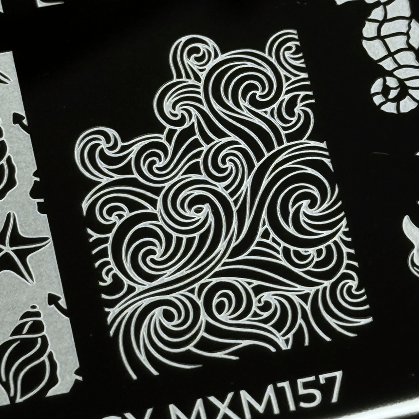 Sail Away: High Tide (MXM157) - Nail Stamping Plate