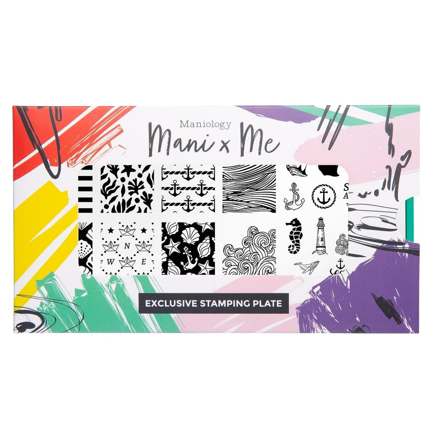 Sail Away: High Tide (MXM157) - Nail Stamping Plate