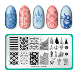 Sail Away: High Tide (MXM157) - Nail Stamping Plate