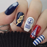 Sail Away: Sea Treasures (MXM158) - Nail Stamping Plate