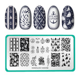 Sail Away: Sea Treasures (MXM158) - Nail Stamping Plate
