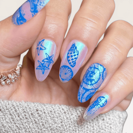 Sea of Stars: Drifted Tides (MXM181) - Nail Stamping Plate