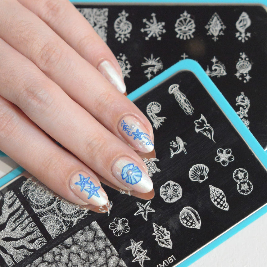 Sea of Stars: Drifted Tides (MXM181) - Nail Stamping Plate