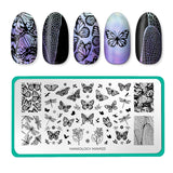 Sky Dancers: Flutter Pirouette (MXM123) - Nail Stamping Plate