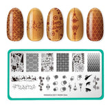 Snow Day: Crystal Grid (MXM044) - Nail Stamping Plate