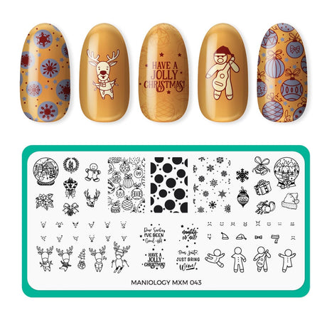 Snow Day: Holiday Makers (MXM043) - Nail Stamping Plate (CLEARANCE)