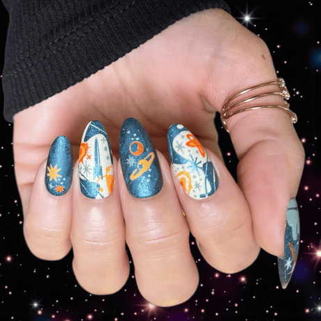 Space Age: Lunar Landing (MXM166) - Nail Stamping Plate