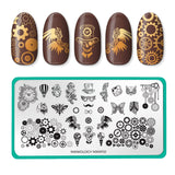 Steampunk: Steam Circuit (MXM110) - Nail Stamping Plate