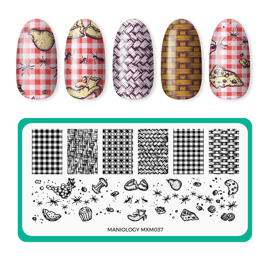 Summer Picnic: Under the Weave (MXM037) - Nail Stamping Plate