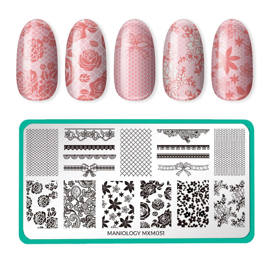 Sweet and Sultry: Sugar Laced (MXM051) - Nail Stamping Plate