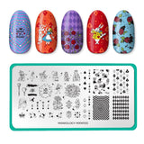 Through the Looking Glass: Hearts & Havoc (MXM100) - Nail Stamping Plate