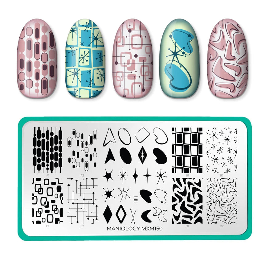 Timeless Mod: Optic Pop (MXM150) - Nail Stamping Plate