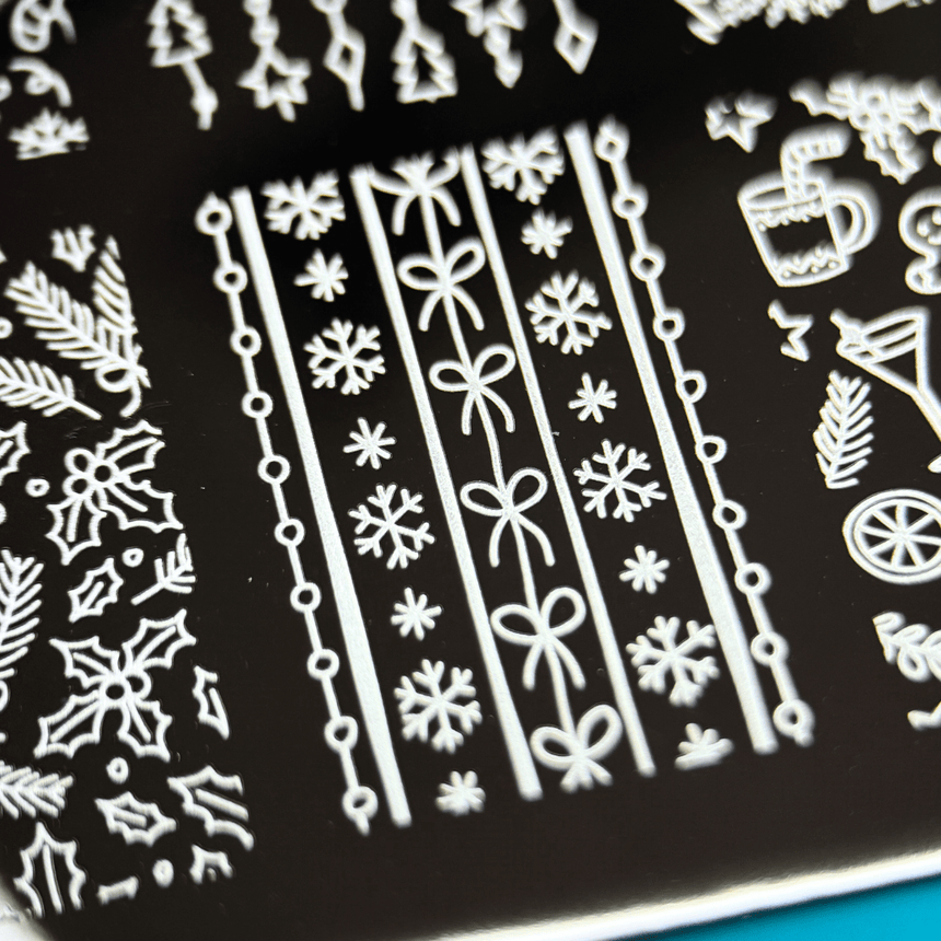 Tinsel Trinkets: Dainty Delights (MXM164) - Nail Stamping Plate