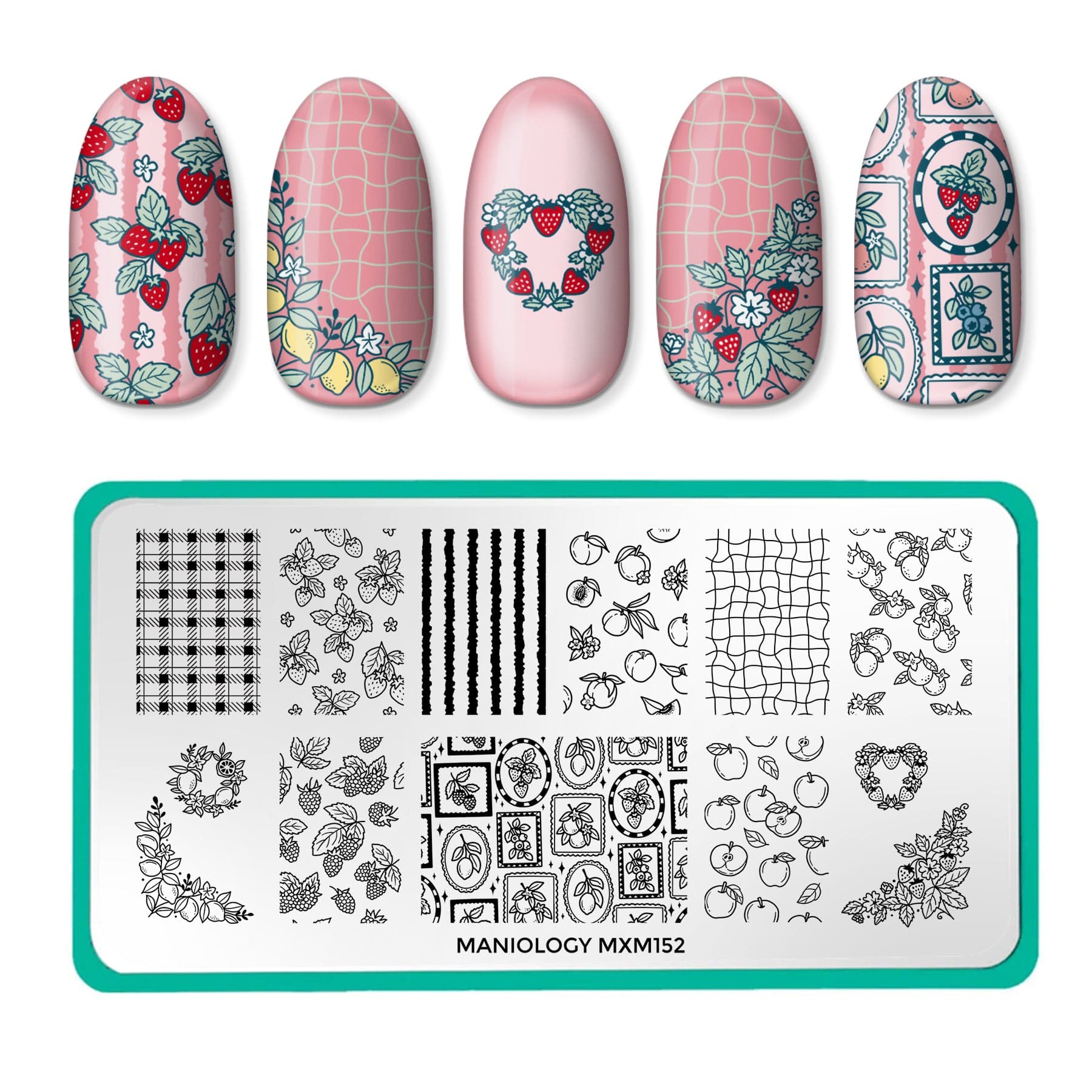 Tutti Frutti: Berry Sweet (MXM152) - Nail Stamping Plate – Maniology