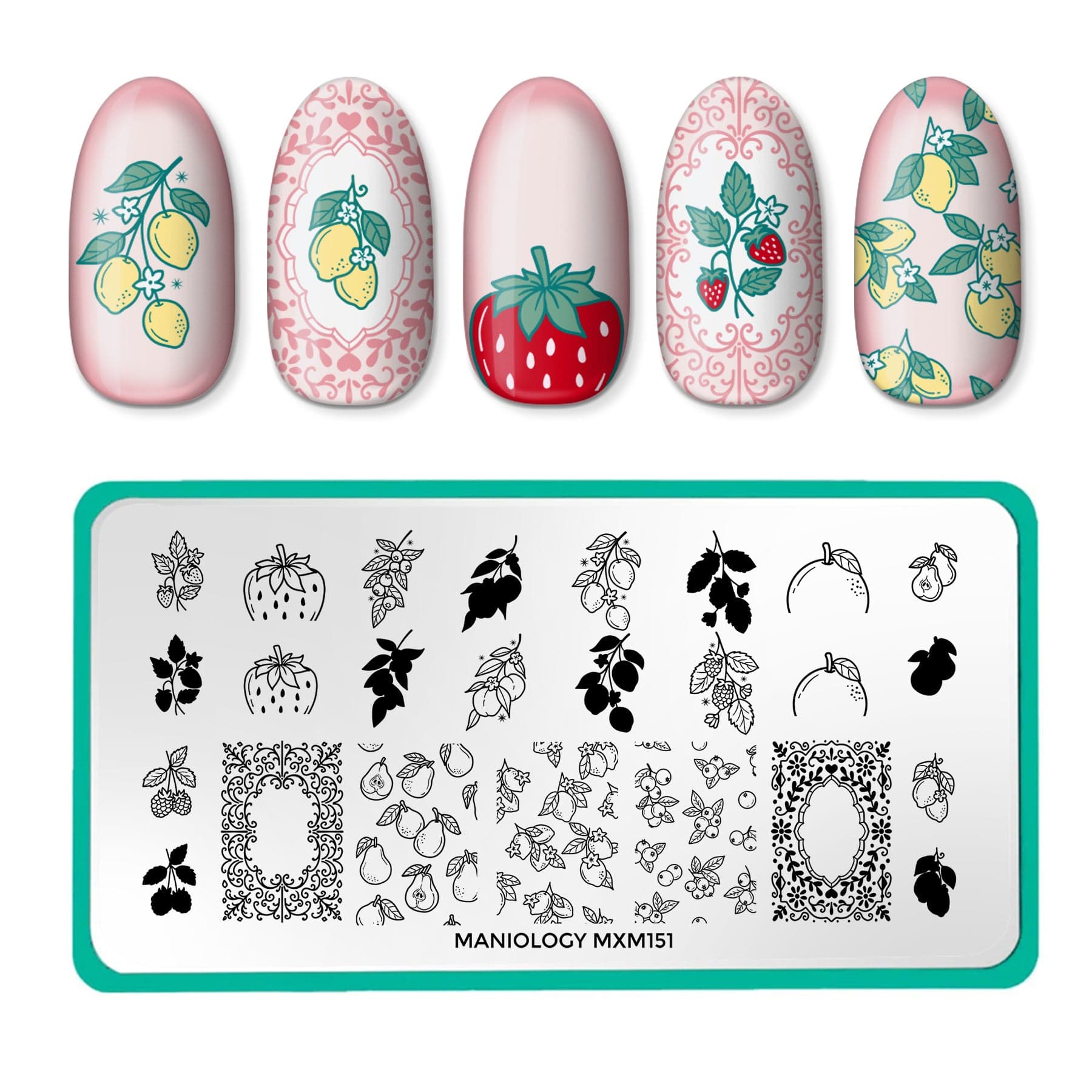 Tutti Frutti: Fruit Basket (MXM151) - Nail Stamping Plate – Maniology