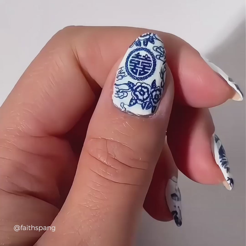 Porcelain: Chinese Ceramic Nail Stamping Starter Kit