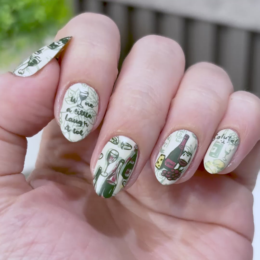 Alla Salute (M714) - Nail Stamping Plate