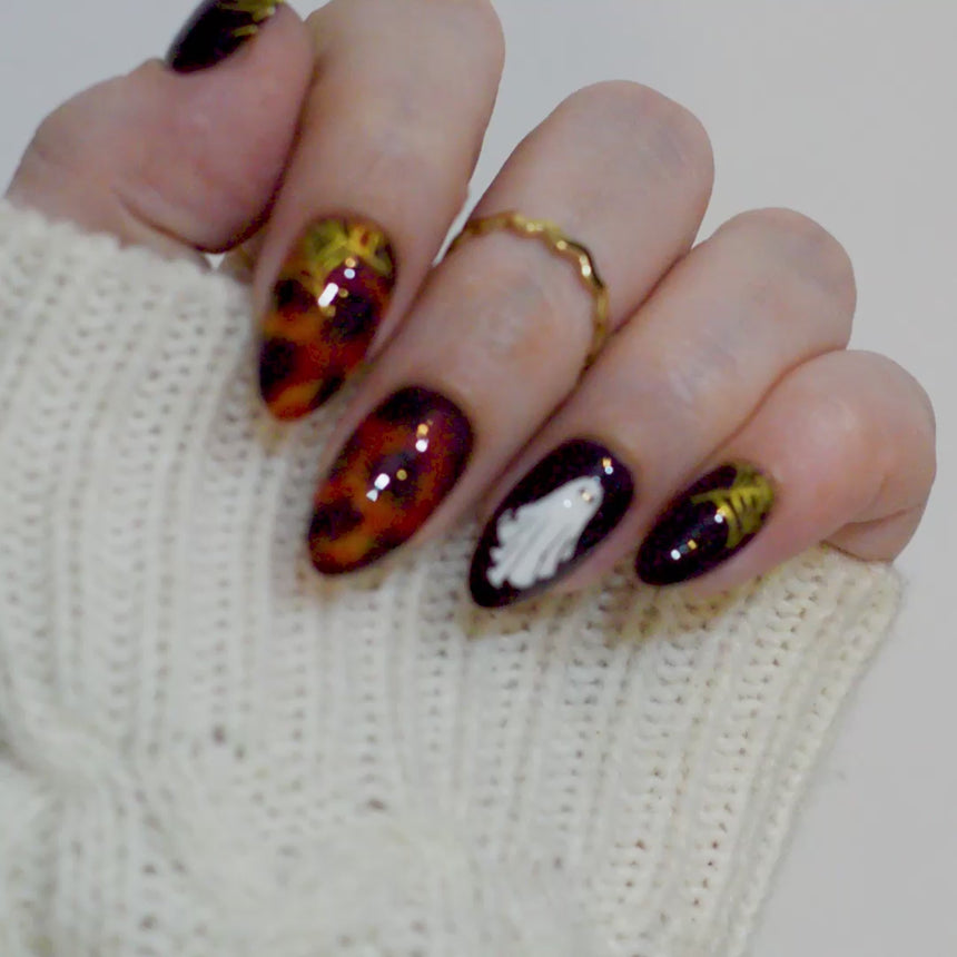 Gloss & Grain: Sienna Glaze (P187) - Reddish Brown Sheer Tint Nail Polish