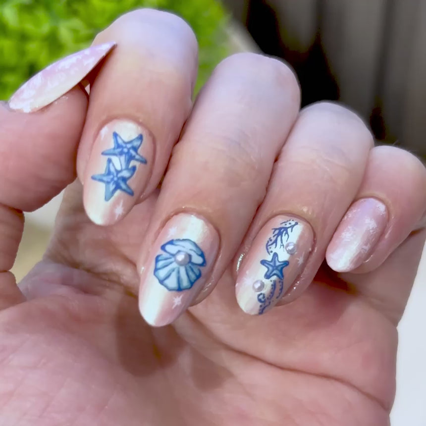 Sea of Stars: Ocean Keepsakes (MXM182) - Nail Stamping Plate